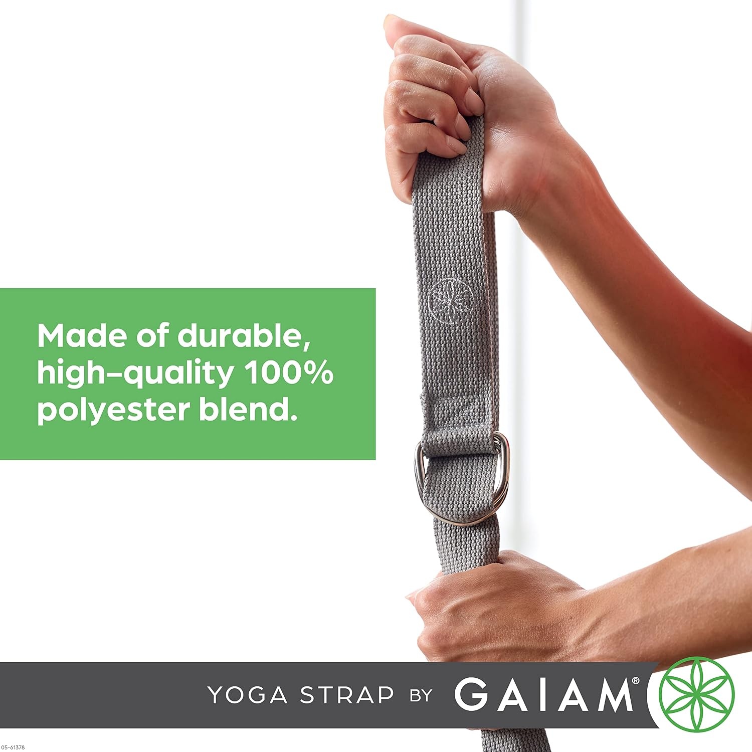image:imageGaiam Yoga Strap Premium Athletic Stretch Band with Adjustable Metal DRing Buckle Loop Exercise amp Fitness Stretching for Yoga Pilates Physical Therapy Dance Gym WorkoutsPurple