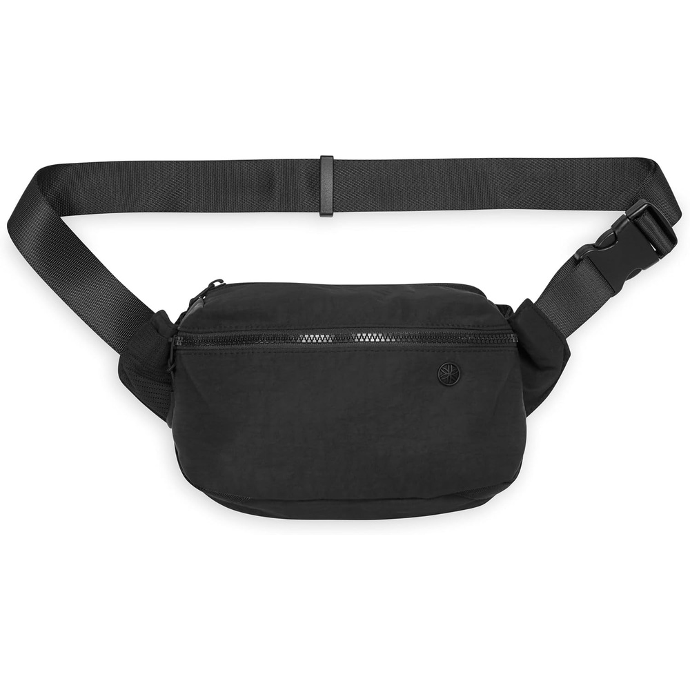 image:imageGaiam Be Free Waist Pack Lightweight Fanny Pack Light Grey Lightweight Fanny Pack WaterRepellent Nylon Adjustable Belt Running Yoga Gym amp Everyday Active CarryBlack