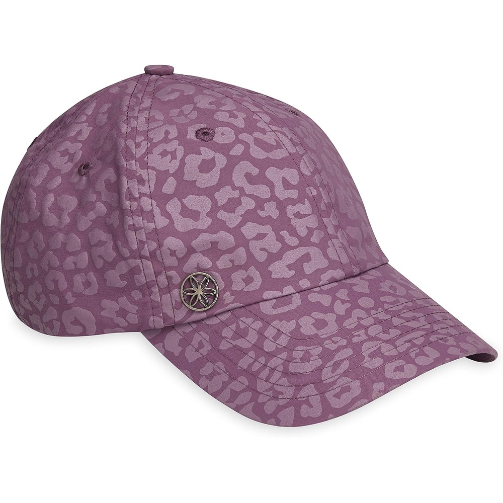 image:imageGaiam Classic Fitness Hat Ponytail Cap Women QuickDry Sweatband Ponytail Hole MoistureWicking Running Hiking amp Beach Adjustable FitLeopard Print Rose