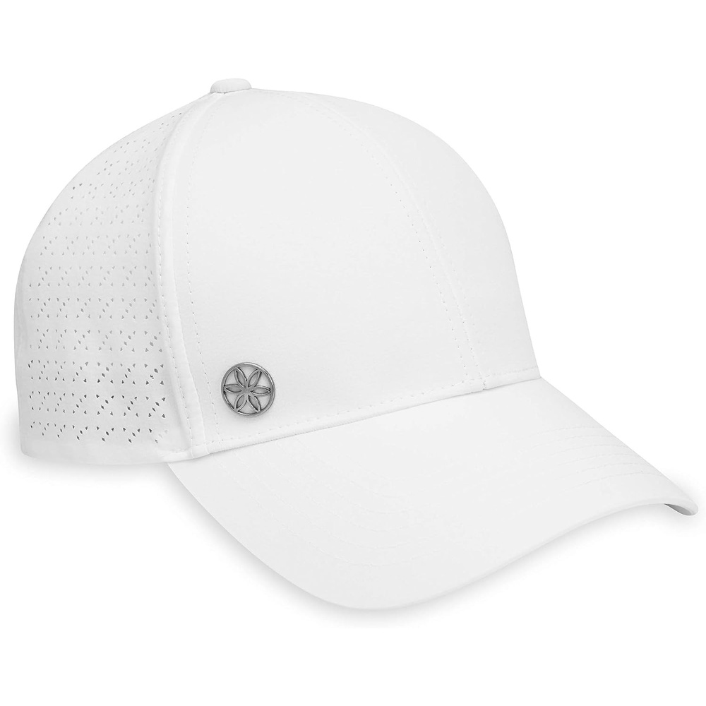 image:imageGaiam Cruiser Breathable Baseball Cap Ponytail Women Lightweight amp Breathable Ponytail Hole Adjustable Fit Running Hiking amp Workouts Womens CapWhite