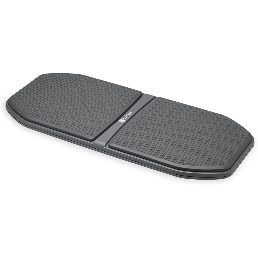 image:imageGaiam Evolve Balance Board Standing Desk Anti Fatigue Wobble Board for Home Office Physical Therapy Exercise Equipment Stability Rocker for Constant Movement Increase Focus Floor Mat AlternativeGreyBlack