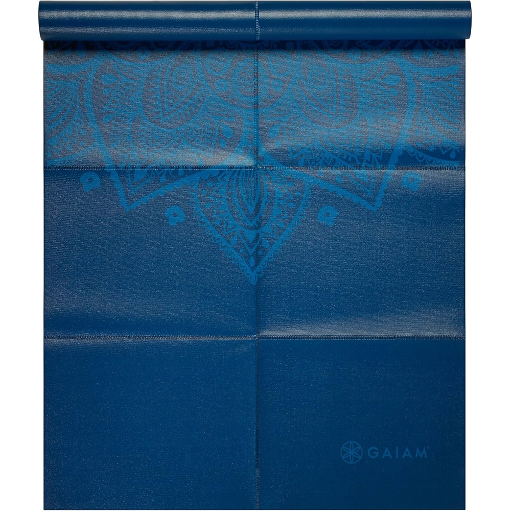 image:imageGaiam Foldable Yoga Mat 2mm Icy PaisleyBlue Sundial