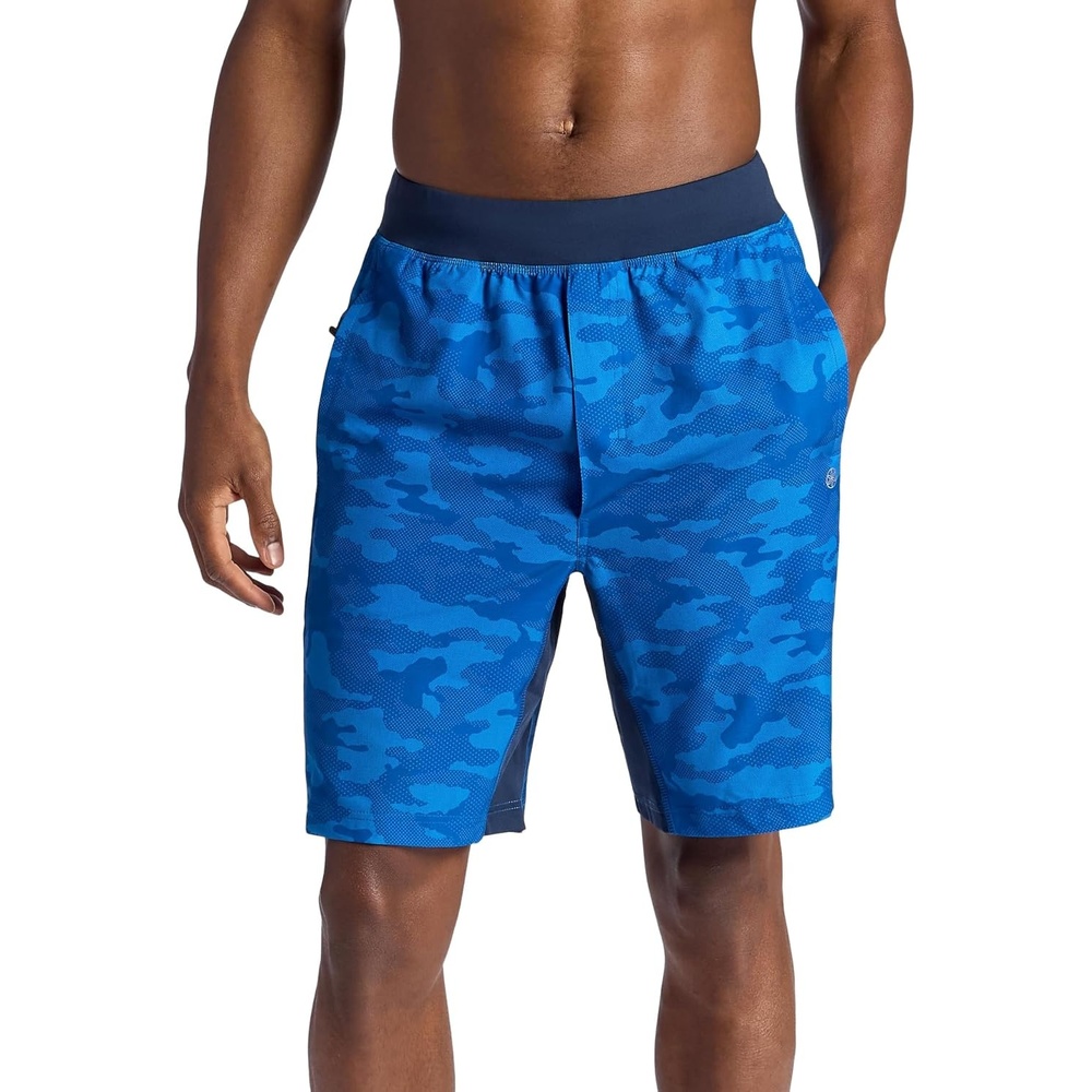 image:imageGaiam Mens 9 Camo Short Standard Fit Stretch Lightweight Material MoistureWickingClassic Blue Earth