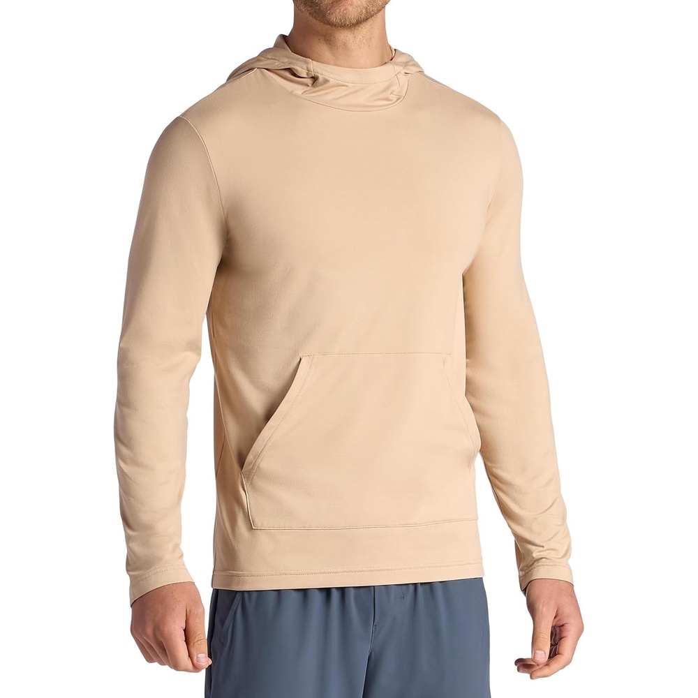 image:imageGaiam Mens Bliss Balance Long Sleeve Pullover Hoodie Relaxed Fit Stretch Midweight MaterialHumus