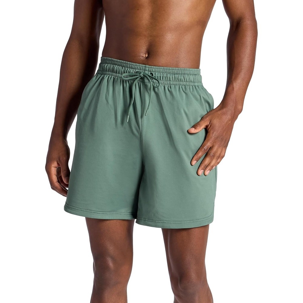 image:imageGaiam Mens Everyday Basic 7 Short 20 Relaxed Fit Stretch Midweight MaterialDuck Green