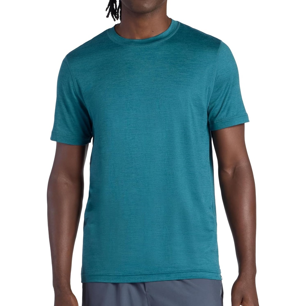 image:imageGaiam Mens Everyday Basic Crewneck Top Standard Fit Stretch Midweight MaterialNavy Blue