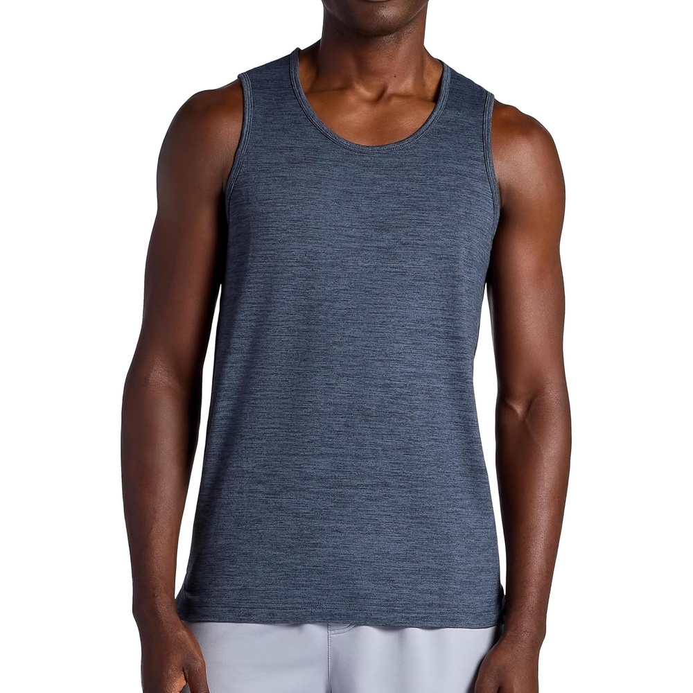 image:imageGaiam Mens Everyday Basic Tank Top Standard Fit Stretch Midweight Jersey MaterialCool Grey Heather