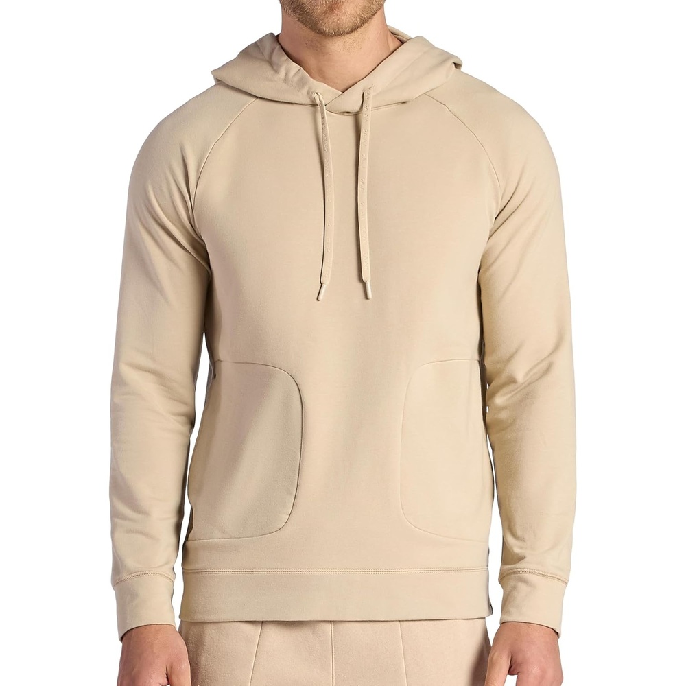 image:imageGaiam Mens Lotus Oblong Hoodie Relaxed Fit Stretch Heavyweight Terry MaterialHumus