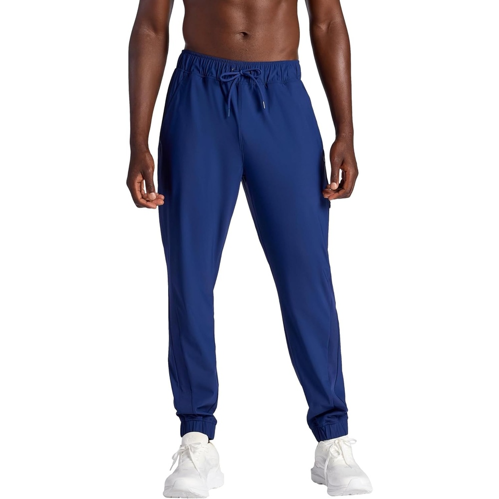 image:imageGaiam Mens Lotus Oblong Pant Standard Fit 31 Inseam Stretch Heavyweight Terry MaterialMedieval Blue