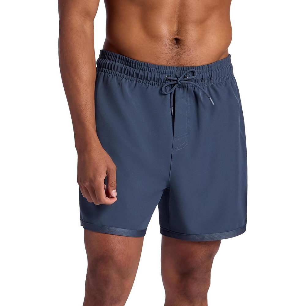 image:imageGaiam Mens Lunge 5 Short Standard Fit Stretch Lightweight Material MoistureWickingCool Grey