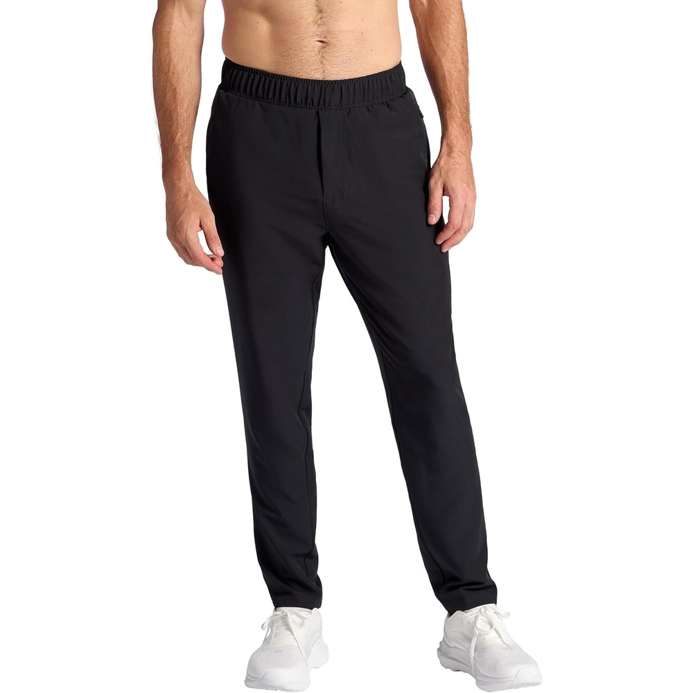 image:imageGaiam Mens Lunge Pant 20 Relaxed Fit 30 Inseam Stretch Lightweight Material MoistureWickingBlack