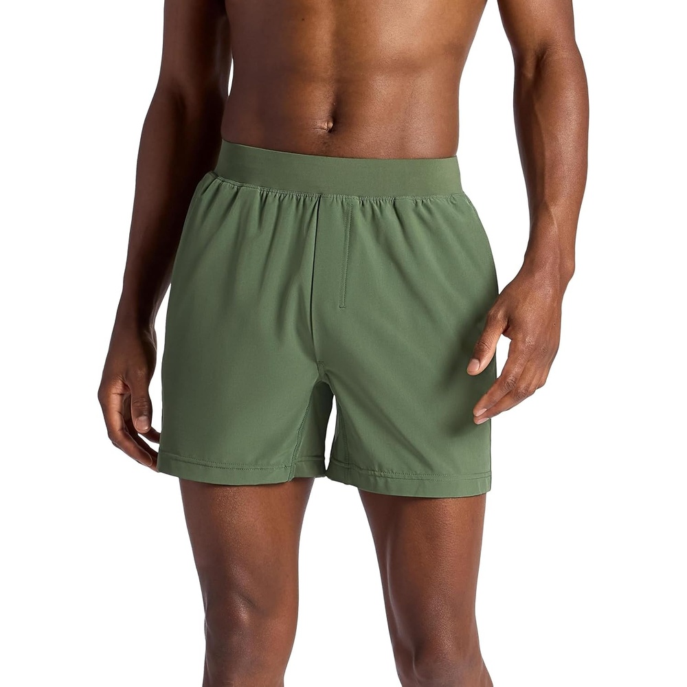 image:imageGaiam Mens Upside 5 Short Standard Fit Stretch Lightweight Material MoistureWickingDuck Green