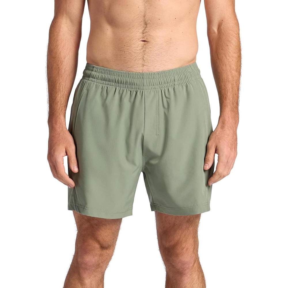 image:imageGaiam Mens Veda 5 Short with Brief Standard Fit Stretch Lightweight MaterialSea Spray