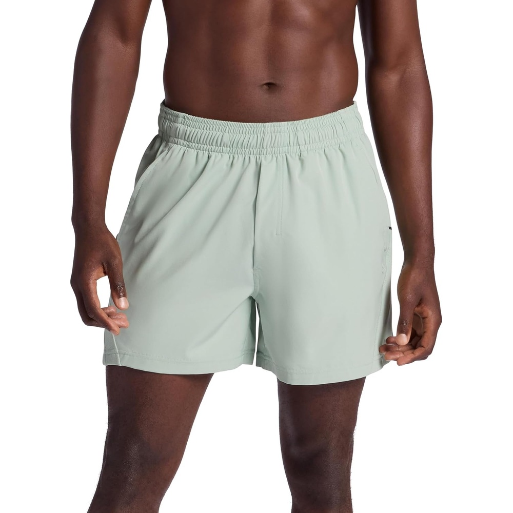 image:imageGaiam Mens Veda Short Standard Fit Stretch Lightweight Material MoistureWickingDusty Green 5 Inseam