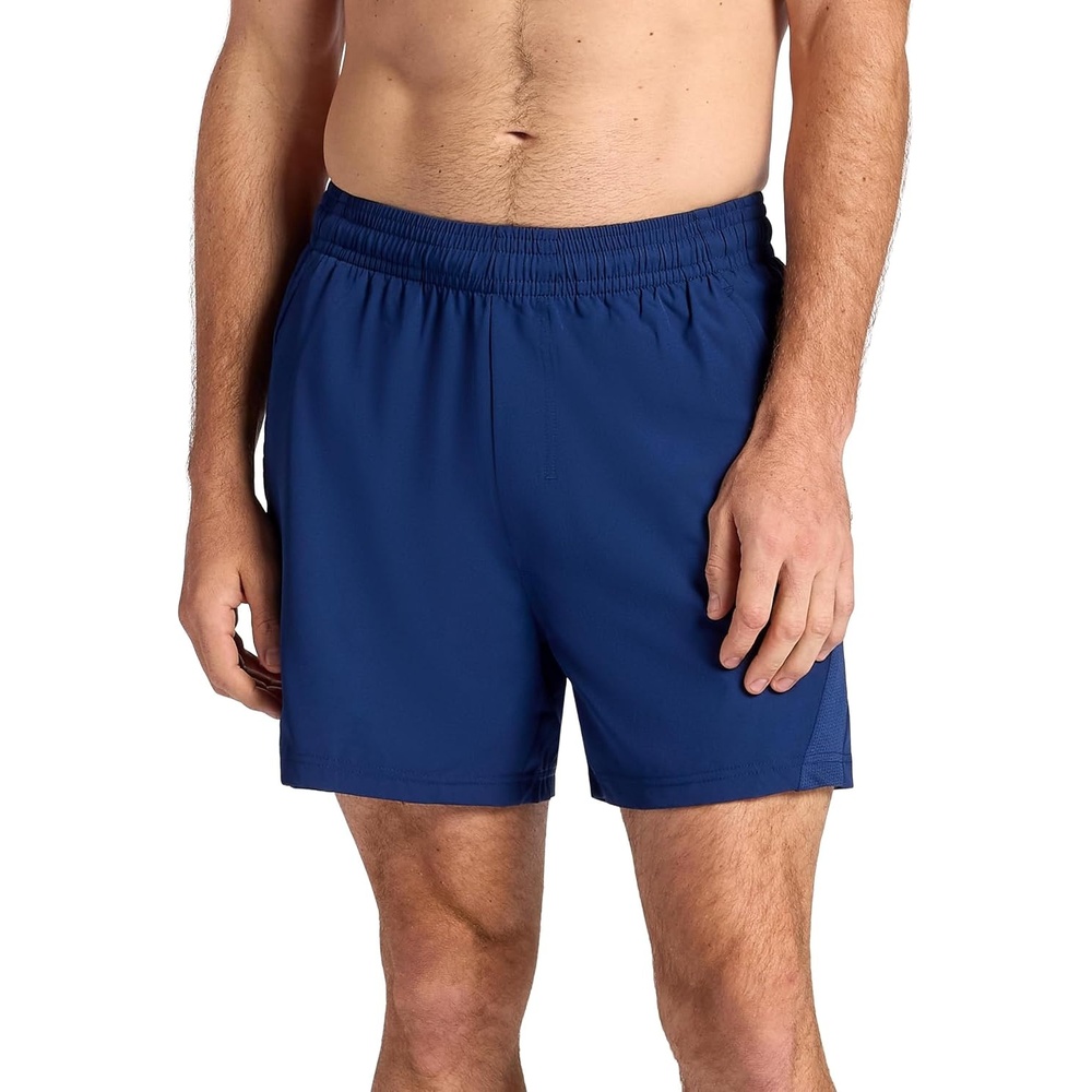 image:imageGaiam Mens Veda Short Standard Fit Stretch Lightweight Material MoistureWickingMedieval Blue 5 Inseam
