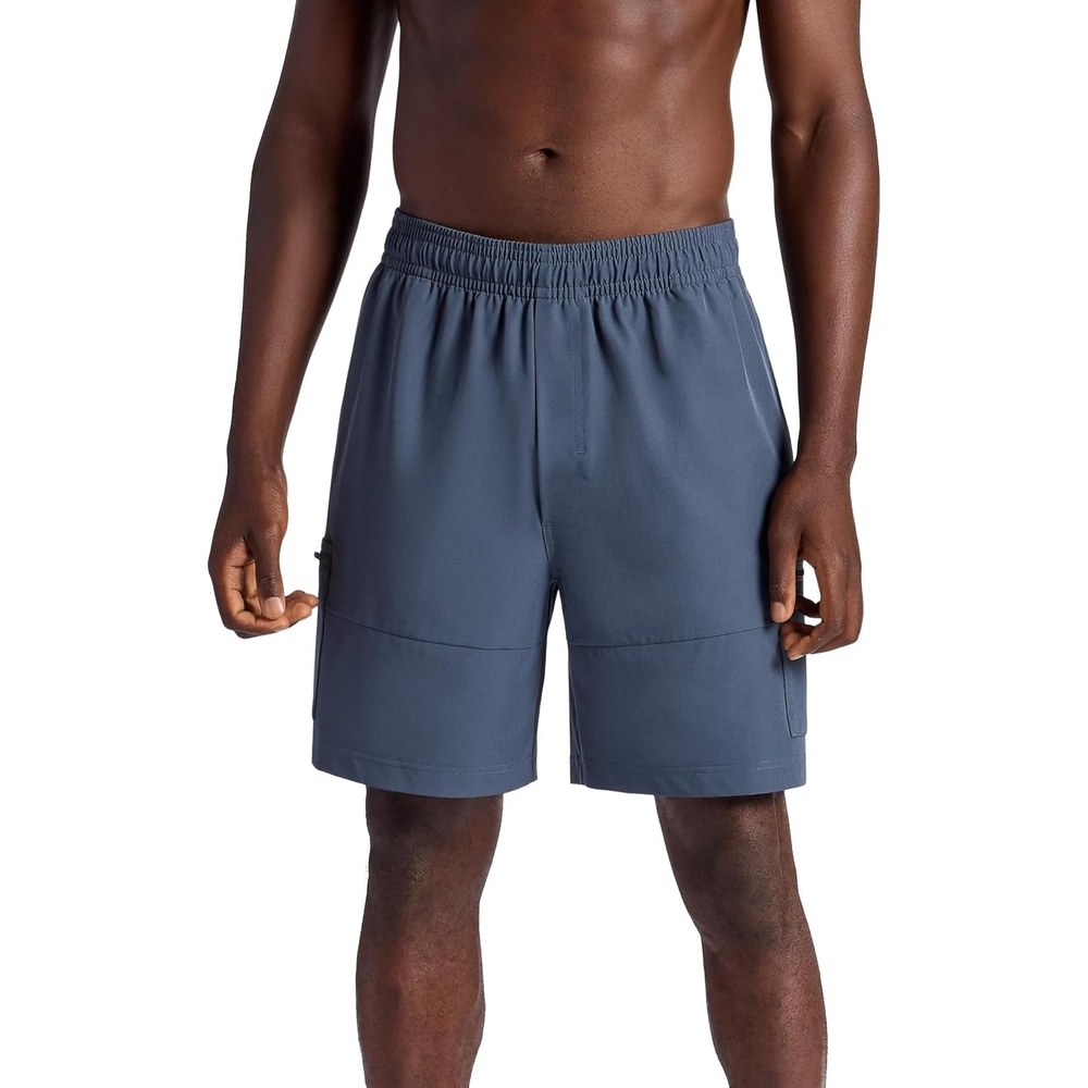 image:imageGaiam Mens Voyager Cargo 7 Short Standard Fit Stretch Lightweight Material MoistureWickingCool Grey