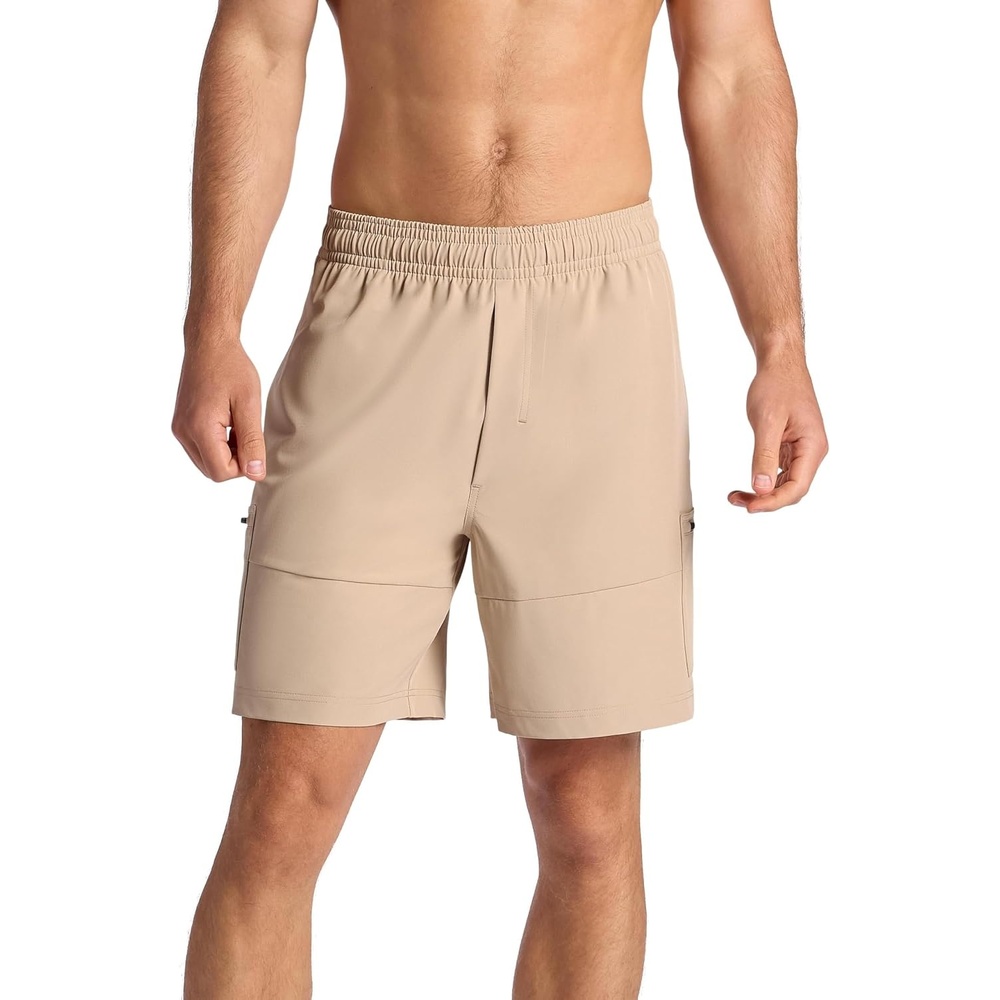 image:imageGaiam Mens Voyager Cargo 7 Short Standard Fit Stretch Lightweight Material MoistureWickingHumus