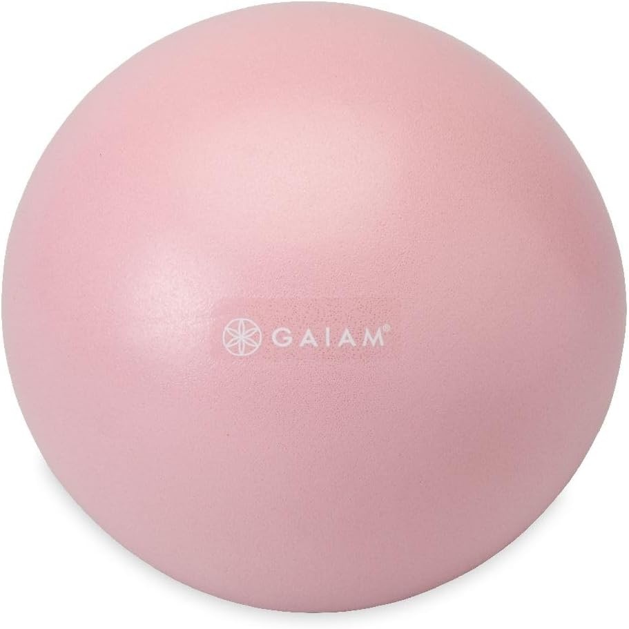 image:imageGaiam Mini Ab Ball 8 Inch Inflatable AntiBurst Exercise Ball for Core Strength Pilates Yoga and Physical Therapy Includes Inflation Straw Plug amp Downloadable Exercise GuideRomance Rose
