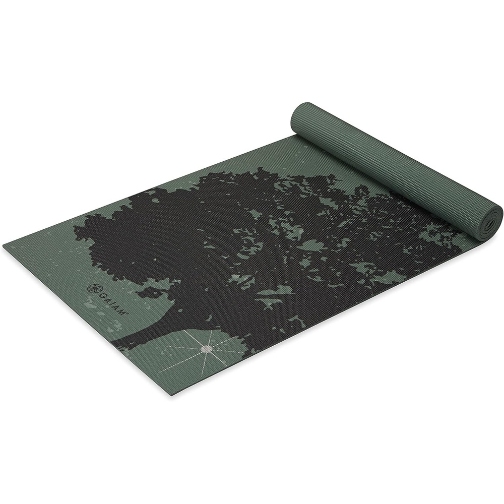 image:imageGaiam Premium Yoga Mat 6mm Thick Print Mat  Premium 6mm thick cushioning for joint support Nonslip print design for yoga Pilates amp floor workoutsLuminary