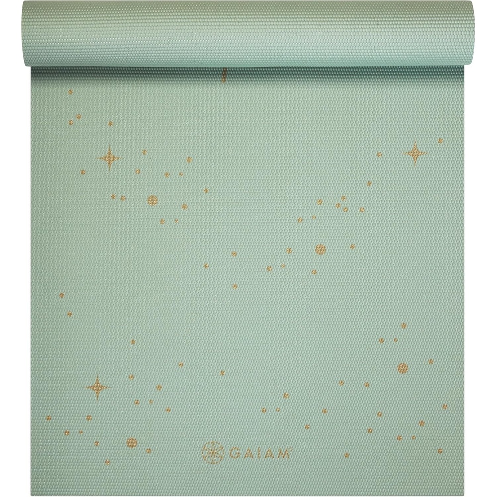 image:imageGaiam Premium Yoga Mat 6mm Thick Print Mat Premium 6mm thick cushioning for joint support Nonslip print design for yoga Pilates amp floor workoutsSupernova SKY