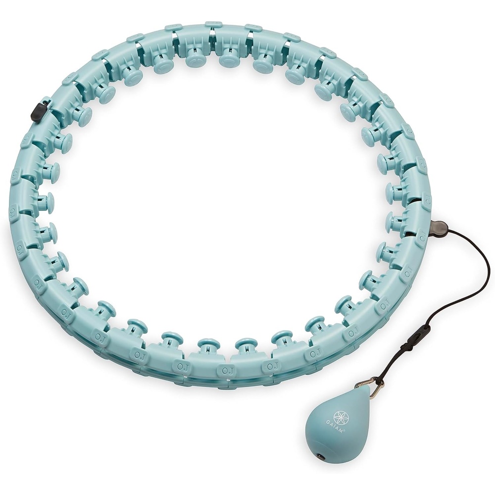 image:imageGaiam Weighted Fitness Hoop with 1 lb Weighted Ball Weighted Hula Hoop with 1 lb Detachable Ball Core Strength Cardio amp Coordination Adjustable Diameter Adults