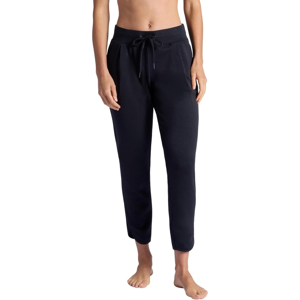 image:imageGaiam Womens Hudson Straight Pant Relaxed Fit 285 Inseam Stretch Midweight MaterialBlack Tap Shoe