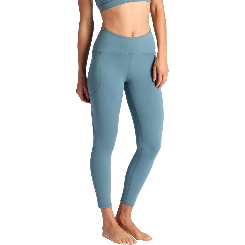 image:imageGaiam Womens Om HighRise Activate 78 Legging Slim Fit 25 Inseam MoistureWickingGoblin Blue