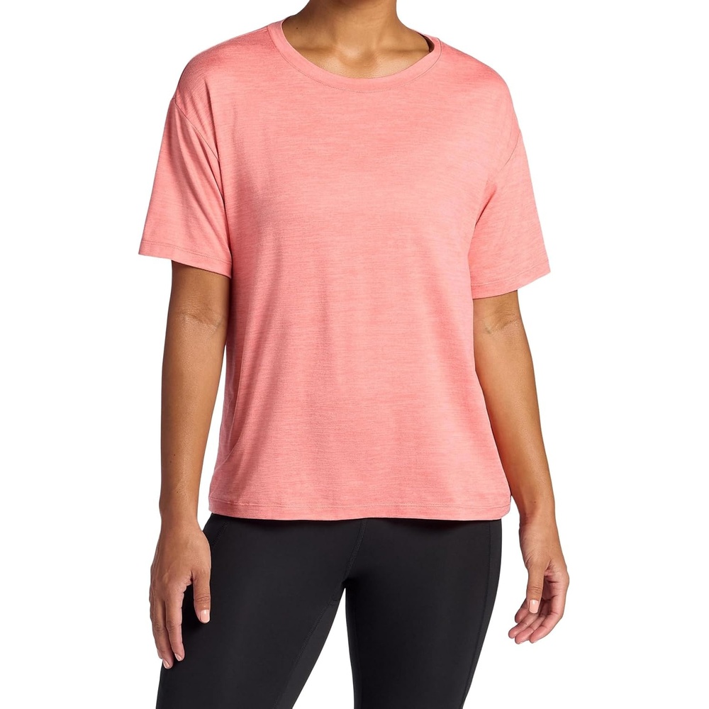 image:imageGaiam Womens Oversized Performance TShirt Oversized Fit Stretch Lightweight MaterialLantana Heather