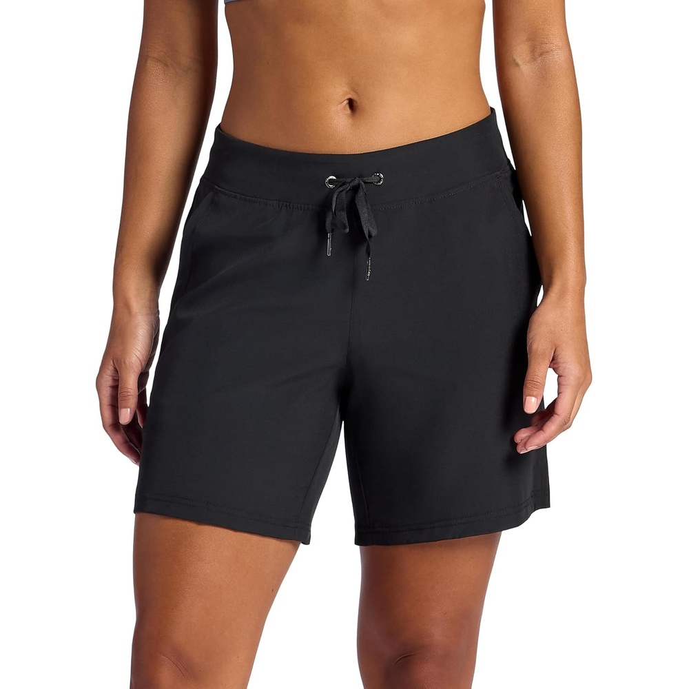image:imageGaiam Womens Willow Walking Woven 7 Short Standard Fit Stretch Lightweight MaterialBlack Tap Shoe