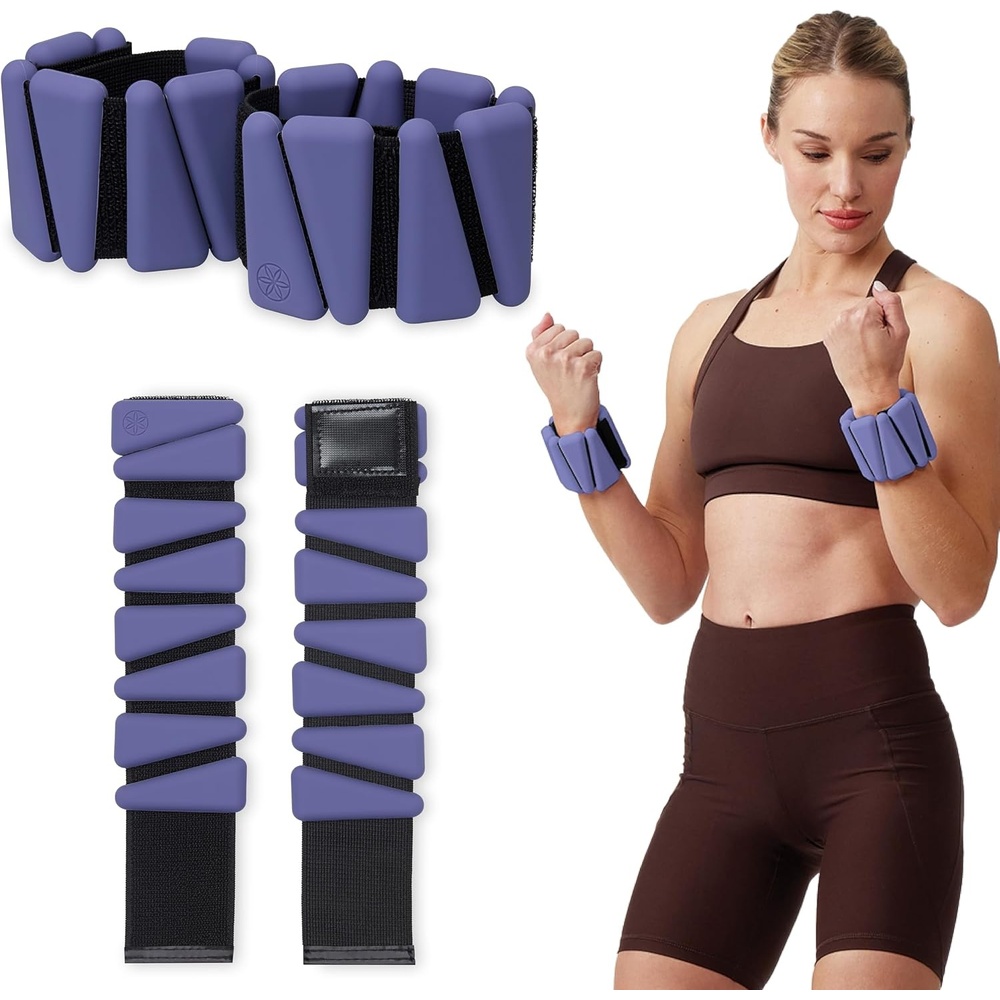 image:imageGaiam Wrist and Ankle Weights Wearable Bracelet to Strengthen Tone amp Sculpt Adjustable Ankle Weights for Women amp Men for Yoga Dance Pilates Barre Cardio Home amp Gym UseFuture Dusk