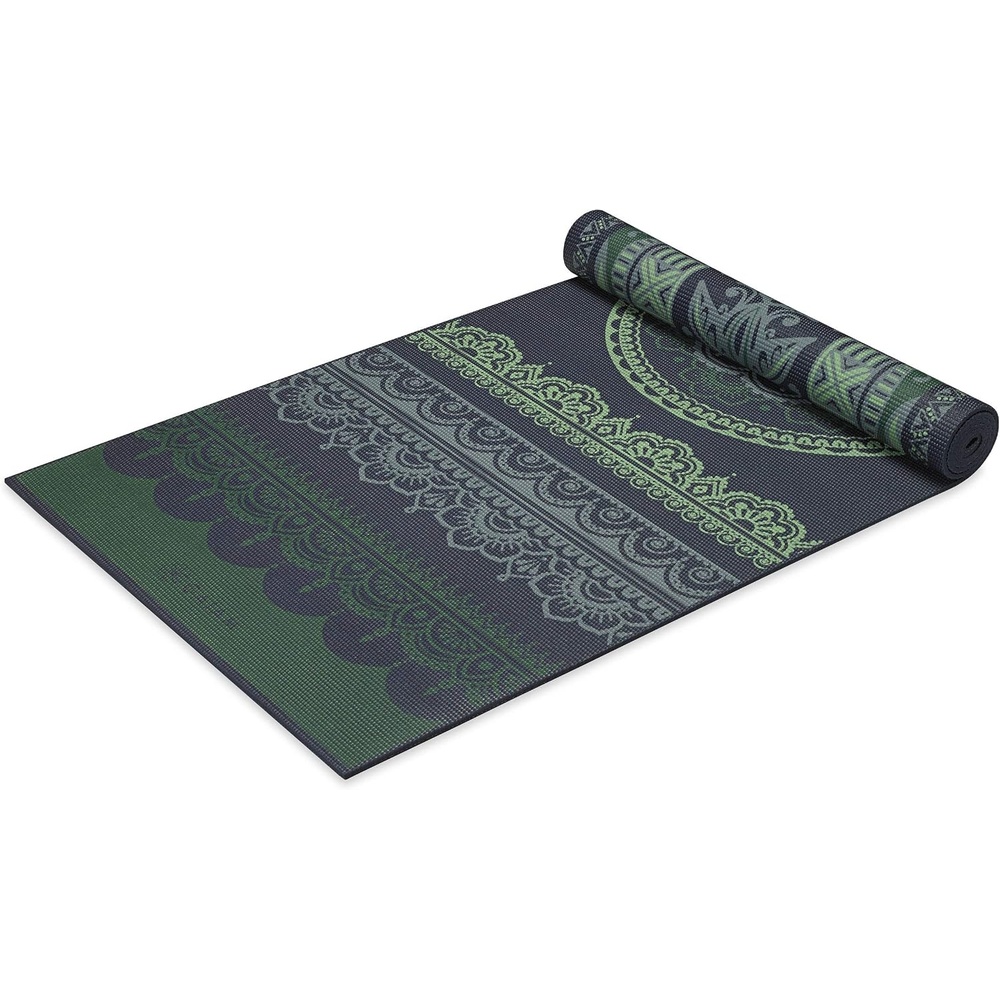 image:imageGaiam Yoga Mat Premium 6mm Print Reversible Extra Thick Non Slip Exercise amp Fitness Mat for All Types of Yoga Pilates amp Floor Workouts 68 x 24 x 6mm ThickBoho Folk