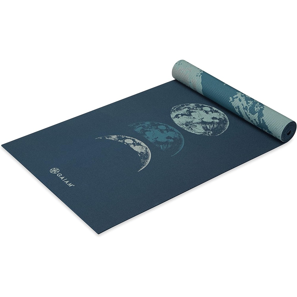 image:imageGaiam Yoga Mat Premium 6mm Print Reversible Extra Thick Non Slip Exercise amp Fitness Mat for All Types of Yoga Pilates amp Floor Workouts 68 x 24 x 6mm ThickLunar Wave