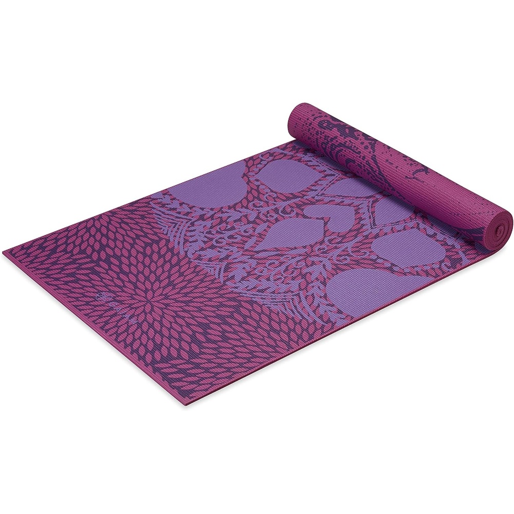 image:imageGaiam Yoga Mat Premium 6mm Print Reversible Extra Thick Non Slip Exercise amp Fitness Mat for All Types of Yoga Pilates amp Floor Workouts 68 x 24 x 6mm ThickLilac Aurora