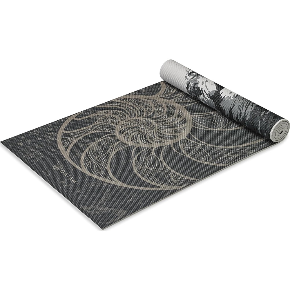image:imageGaiam Yoga Mat Premium 6mm Print Reversible Extra Thick Non Slip Exercise amp Fitness Mat for All Types of Yoga Pilates amp Floor Workouts 68 x 24 x 6mm ThickSpiral Motion