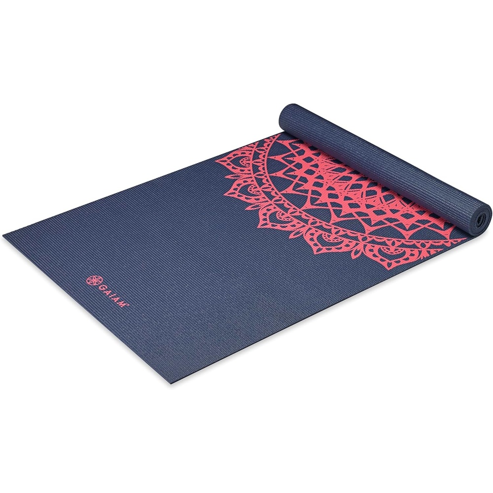 image:imageGaiam Yoga Mat Classic Print 4mm NonSlip Mat  Lightweight 4mm print yoga mat with nonslip grip Ideal for yoga Pilates amp floor workouts at home or studioPink Marrakesh