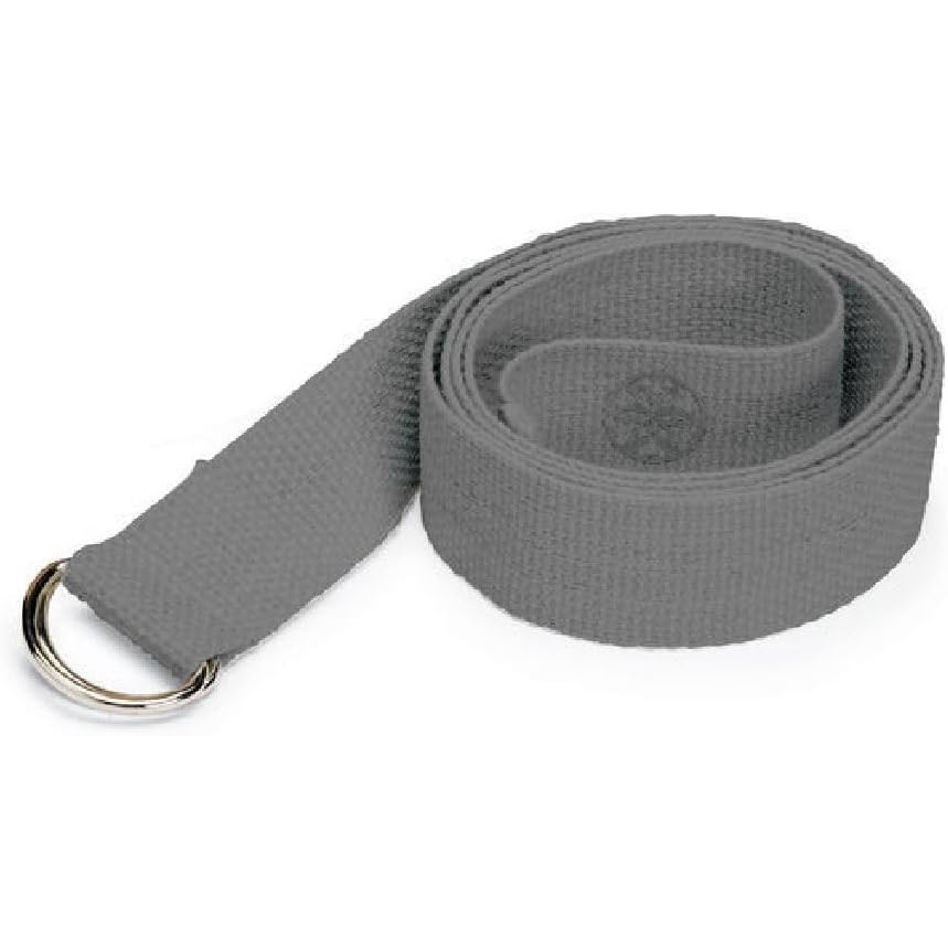 image:imageGaiam Yoga Strap Premium Athletic Stretch Band with Adjustable Metal DRing Buckle Loop Exercise amp Fitness Stretching for Yoga Pilates Physical Therapy Dance Gym WorkoutsGranite Storm