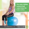 Gaiam Classic Balance Ball Chair, Stability Seat (Black) | 52cm stability ball chair builds core strength while you sit. Includes pump & exercise guide.(Blue/Green)