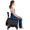 Gaiam Classic Balance Ball Chair, Stability Seat (Black) | 52cm stability ball chair builds core strength while you sit. Includes pump & exercise guide.(Black)