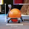 Gaiam Classic Balance Ball Chair, Stability Seat (Black) | 52cm stability ball chair builds core strength while you sit. Includes pump & exercise guide.(Blue/Orange)