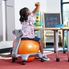 Gaiam Classic Balance Ball Chair, Stability Seat (Black) | 52cm stability ball chair builds core strength while you sit. Includes pump & exercise guide.(Blue/Orange)