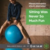 Gaiam Classic Balance Ball Chair, Stability Seat (Black) | 52cm stability ball chair builds core strength while you sit. Includes pump & exercise guide.(Blue/Green)