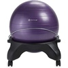 Gaiam Classic Balance Ball Chair, Stability Seat (Black) | 52cm stability ball chair builds core strength while you sit. Includes pump & exercise guide.(Purple)