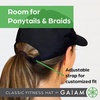 Gaiam Classic Fitness Hat, Ponytail Cap, Women | Quick-Dry Sweatband | Ponytail Hole | Moisture-Wicking | Running, Hiking & Beach | Adjustable Fit(Leopard Print)