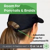 Gaiam Classic Fitness Hat, Ponytail Cap, Women | Quick-Dry Sweatband | Ponytail Hole | Moisture-Wicking | Running, Hiking & Beach | Adjustable Fit(Navy)