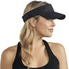 Gaiam Classic Fitness Sun Visor, Moisture-Wicking, Women (Black) | Open-Top Design | Quick-Dry Sweatband | Adjustable Closure | Golf, Tennis & Running | Moisture-Wicking | Women