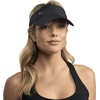 Gaiam Classic Fitness Sun Visor, Moisture-Wicking, Women (Black) | Open-Top Design | Quick-Dry Sweatband | Adjustable Closure | Golf, Tennis & Running | Moisture-Wicking | Women