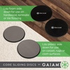 Gaiam Core Sliding Discs – Dual Sided Workout Sliders for Carpet & Hardwood Floor – Home Ab Pads Exercise Equipment Fitness Sliders for Women and Men(1 EA)