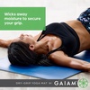 Gaiam Dry-Grip Yoga Mat, Non-Slip, Hot Yoga | Sweat-resistant dry-grip surface stays non-slip even in hot yoga. Cushioned support for floor workouts.(Black (XL))