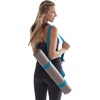 Gaiam Easy-Cinch Yoga Mat Sling – Durable Carrying Strap for Yoga Mat with Metal D-Rings for Secure Fit (No Mat Included)(Fuchsia Or Blue)