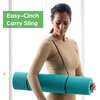 Gaiam Essentials 1/4″ Thin (6mm) Yoga & Pilates, Fitness & Exercise Mat with Easy-Cinch Carrier Strap Cusion Support For Fitness and Gym Workouts(Orange)